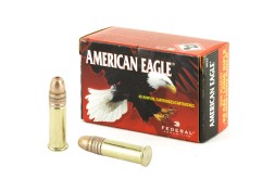 Federal American Eagle 22 LR Ammo 38 Gr HP Copper-Plated 40 Rd Box