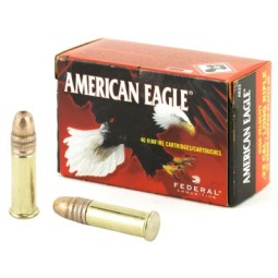 Federal American Eagle 22 LR Ammo 38 Gr HP Copper-Plated 40 Rd Box
