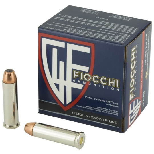 Fiocchi 357 Mag Ammo 158 Gr HP XTP 25 Rd Box