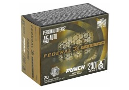 Federal, Personal Defense, Punch, 45 ACP, 230Gr, Jacketed Hollow Point, 20 Round Box