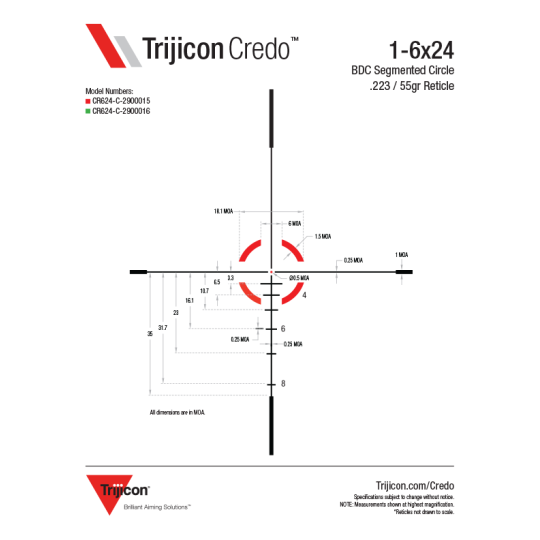 Trijicon Credo® 1-6x24