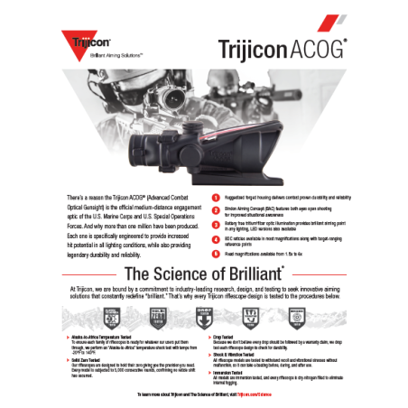Trijicon ACOG® 4x32 USMC RCO Riflescope - M4 / M4A1