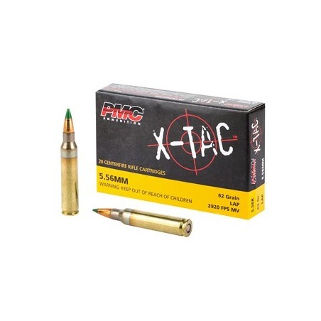 PMC XTAC 556 62gr  Green Tip