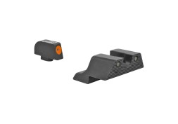 Trijicon, HD XR Night Sight Set, 3 Dot Green Tritium With Orange Front Outline, Fits Glock 17/19/26/27/33/34