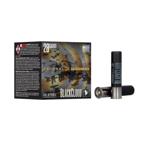 Federal Black Cloud FS Steel, 28 Gauge, 4 Shot, 3 in, 3/4 oz, 1400 fps