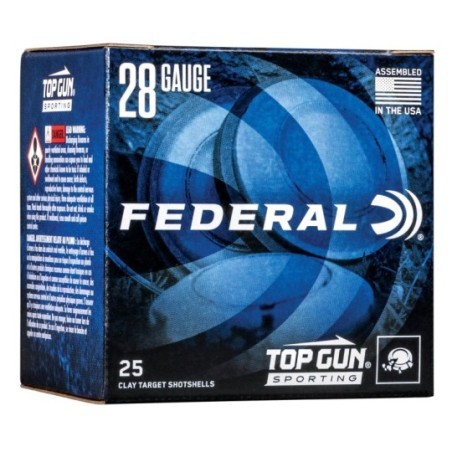 federal Top Gun, 28 Gauge, 7.5 Shot, 2-3/4 in, 3/4 oz, 1330 fps
